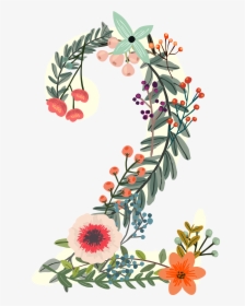 Number Flower Digital Data , Png Download - Flower Numbers Png, Transparent Png, Free Download