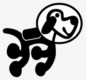 Com, Stickers, Decals,custom - Stick Figure Dog Astronaut, HD Png Download, Free Download