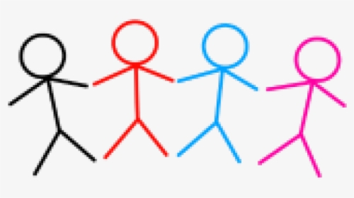 Stick Figure Family Pictures - Stick Figure Friends, HD Png Download, Free Download