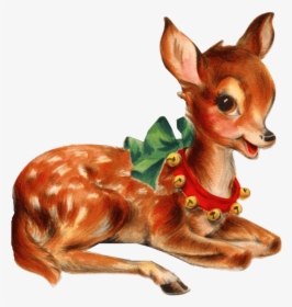 Deer Png Images - Vintage Christmas Transparent Background, Png Download, Free Download