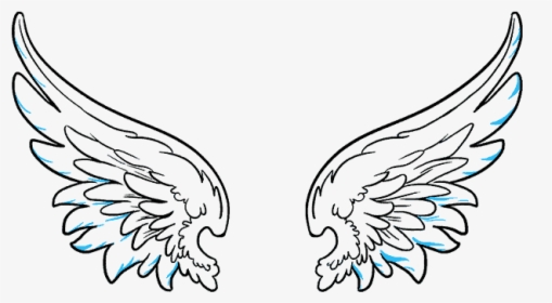 How To Draw Angel Wings - Angel Wings Png Vector, Transparent Png, Free Download