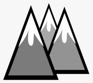 Snow Mountain Computer Icons Cap Drawing - Clip Art Mountains Black And White, HD Png Download, Free Download