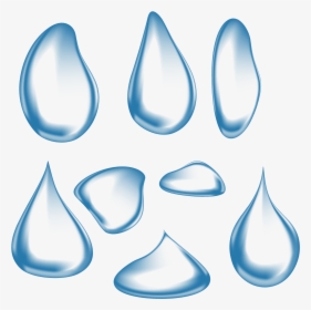Cartoon Water Droplets - Moving Water Droplets Clipart, HD Png Download, Free Download