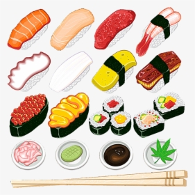 Tempura Japanese Cuisine Transprent - Asian Cuisine Cartoon, HD Png Download, Free Download