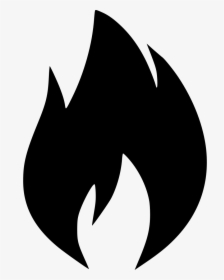 Flame Icon Svg - Fire Emoji Black And White, HD Png Download, Free Download