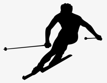Cross-country Skiing Snowboarding Alpine Skiing - Skiing Silhouettes, HD Png Download, Free Download