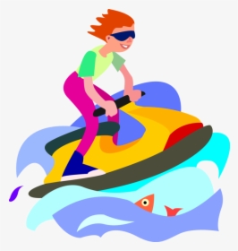 Transparent Water Skis Clipart - Jet Ski Clip Art, HD Png Download, Free Download