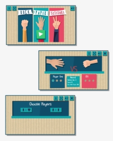 Stone Paper Scissor Game, HD Png Download, Free Download