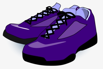 Shoes, Sneakers, Trainers, Purple, Tennis, Sport - Shoes Clip Art, HD Png Download, Free Download