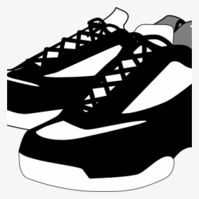 Shoes Clipart Black And White Black And White Shoes - Shoes Clipart Transparent Background, HD Png Download, Free Download