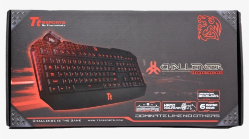 Tt Esports Challenger Illuminated Gaming Keyboard, HD Png Download, Free Download