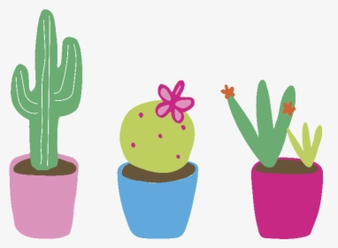 Flowerpot , Png Download - Cute Cactus Flowers Png, Transparent Png, Free Download