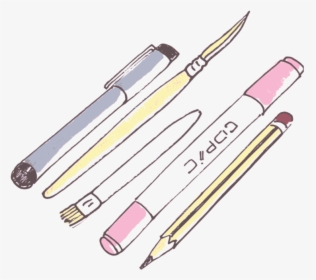 Pen,office Supplies,drawing - Transparent Art Supplies Drawing, HD Png Download, Free Download