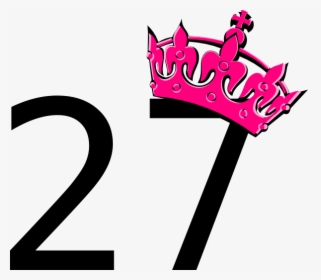 Number 27 With A Crown, HD Png Download, Free Download