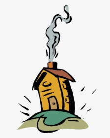 House Clipart Smoke - Cartoon Smoke House, HD Png Download, Free Download