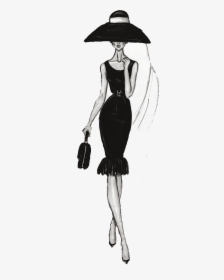 Female Fashion Drawing Illustration Chanel Free Clipart - Hayden Williams Audrey Hepburn, HD Png Download, Free Download