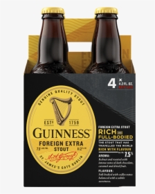 Guinness Foreign Extra Stout - Guinness Extra Stout 4 Pack, HD Png Download, Free Download