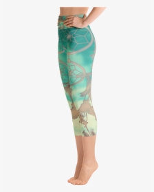 Dreamer Capri Yoga Leggings 2 Boho Blossom Capri Yoga - Red And Pink Yoga, HD Png Download, Free Download