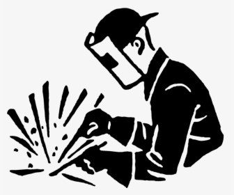Welding Clipart Transparent - Welding Black And White Clipart, HD Png Download, Free Download