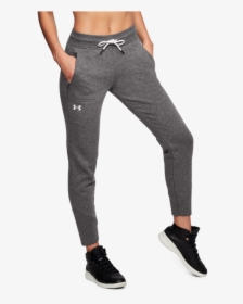 Jeans Sweatpants Leggings Zipper - Womens Under Armour Grey Joggers, HD Png Download, Free Download