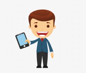 Transparent Cartoon Phone Png - Sales Person Png, Png Download, Free Download