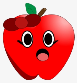 Apple With Eyes And Mouth, HD Png Download, Free Download