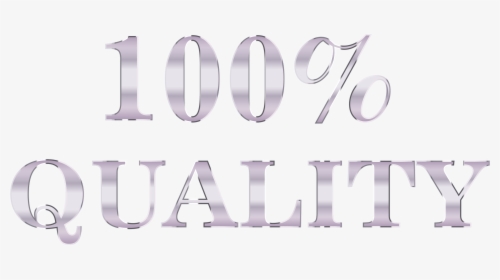 100 Percent Quality Typography Silver No Background - Graphics, HD Png Download, Free Download