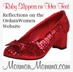 Ruby Slippers On Her Feet - Slip-on Shoe, HD Png Download, Free Download