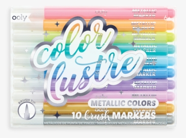 Ooly Color Lustre Metallic Brush Markers - Multimedia Software, HD Png Download, Free Download