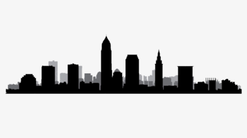 Cleveland Skyline Silhouette Outline, HD Png Download, Free Download