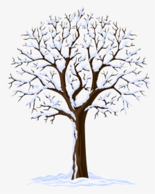 Clip Art Season Vector Graphics Openclipart Portable - Winter Tree Clipart, HD Png Download, Free Download