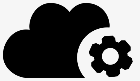 Cloud Settings Symbol With A Gear - Cloud Settings Icon Png, Transparent Png, Free Download