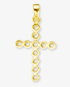 14k Gold Cross 11 Stone Pendant Mounting, HD Png Download, Free Download