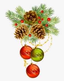 Cluster Png Boules De Noël, Tube - New Year Spruce Png, Transparent Png, Free Download