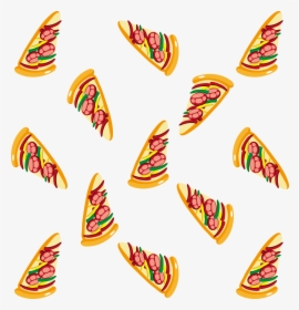Pizza Fast Food Pattern - Fast Food, HD Png Download, Free Download