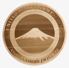 Custom Wood Engraving Of Us Army Mountain Division - Circle, HD Png Download, Free Download