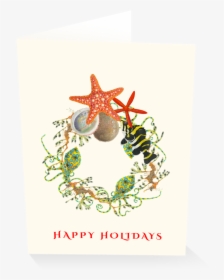 Nautical Wreath Holiday Card Boxed Set - Starfish, HD Png Download, Free Download