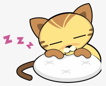 Transparent Kitten Png - Sleeping Animated Kitten, Png Download, Free Download