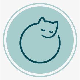 Transparent Sleeping Cat Png - Minimalist Cat Logo Png, Png Download, Free Download