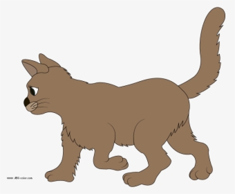 Brown Cat Sleeping Clip Art At Clker - Bitmap Cat, HD Png Download, Free Download