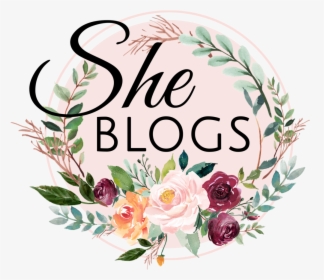 Casey - She - Blogs - Floral - Circle - Green Watercolour - Transparent Background Watercolor Flower Wreath, HD Png Download, Free Download