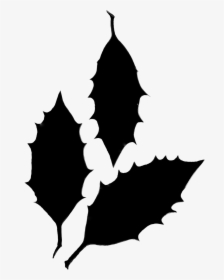 Clip Art Silhouette Leaf Flowering Plant Branching - Illustration, HD Png Download, Free Download