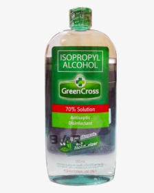Green Cross Isopropyl Alcohol With Moisturizer 70% - Green Cross Rubbing Alcohol Png, Transparent Png, Free Download