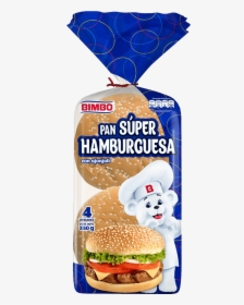Pan Super Hamburguesa - Pan Hamburguesa Bimbo, HD Png Download, Free Download