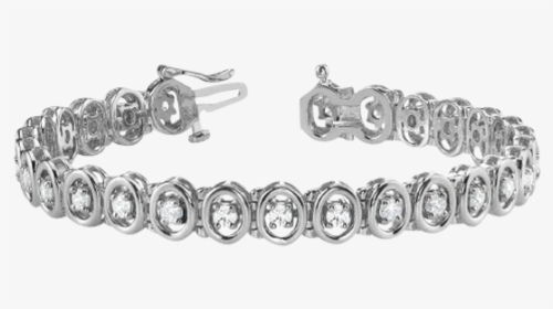 Oval Design Diamond Bracelet - Bracelet, HD Png Download, Free Download