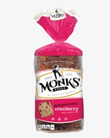 Monks - Monks Cinnamon Raisin Bread, HD Png Download, Free Download