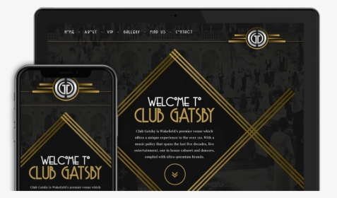 Website Design For Club Gatsby In Wakefield - Triangle, HD Png Download, Free Download