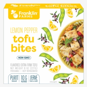Lemon Pepper Flavored Extra Firm Tofu Bites - Dish, HD Png Download, Free Download
