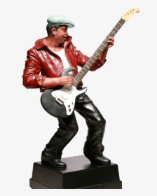 Jazz Band Resin Guitar Player Portrait Figurine - Composer, HD Png Download, Free Download