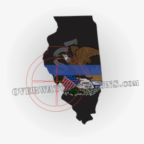 Illinois Thin Line Sticker - Graphic Design, HD Png Download, Free Download